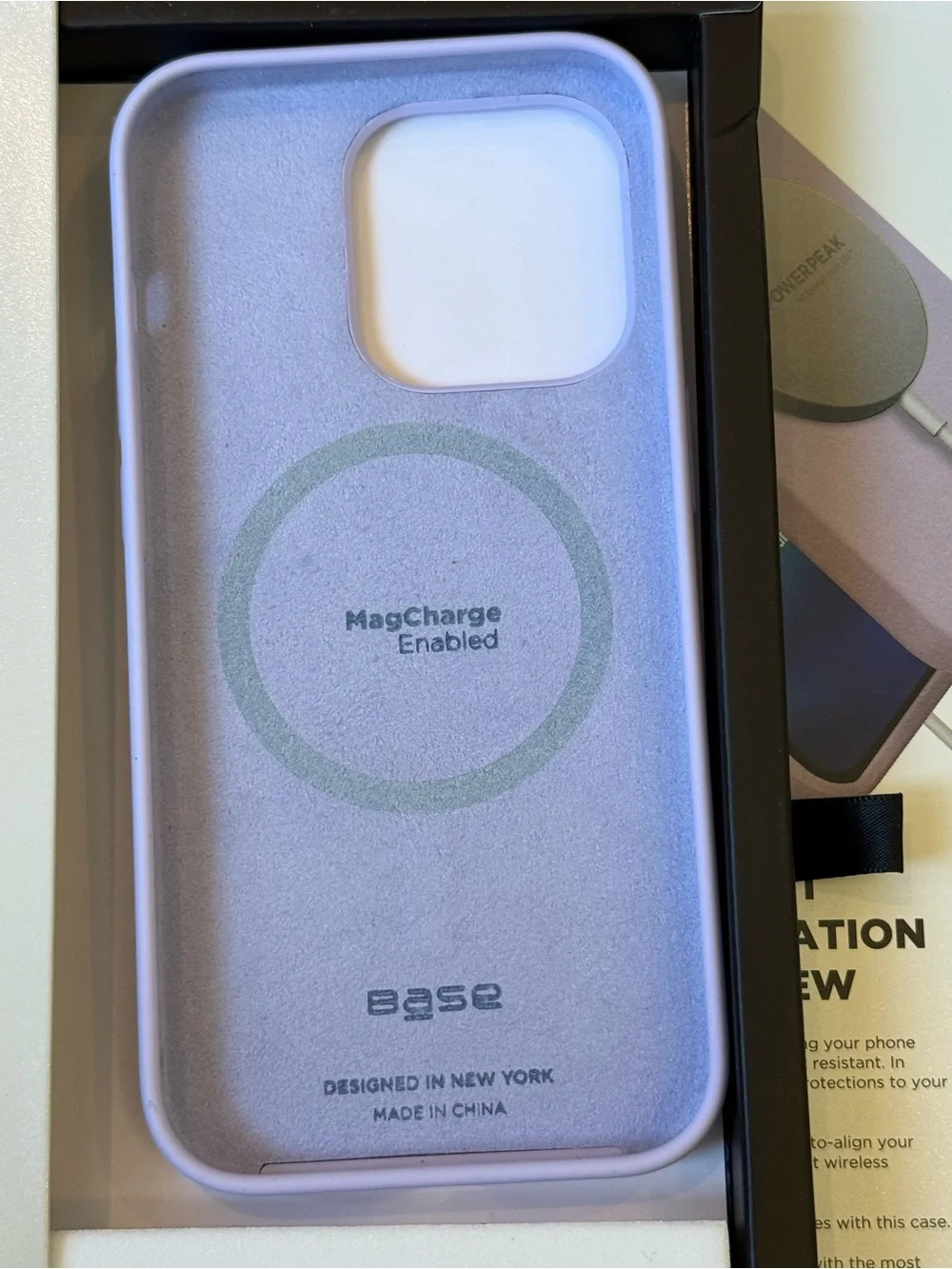 New Base Liquid Silicone MagCharge Case for iPhone 14 Pro - Lavender Purple case